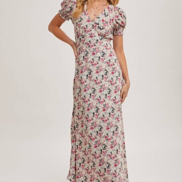 Floral Print Maxi Dress - Picture 2 of 4